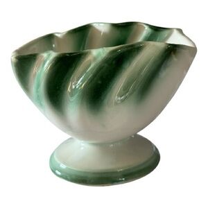 Vintage Green Drip Planter Regal USA Pottery